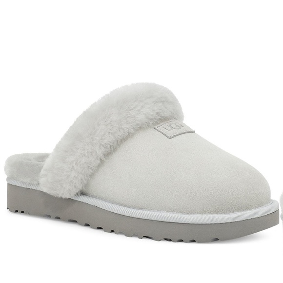 New ugg light grey genuine shearling slipper - Picture 8 of 14